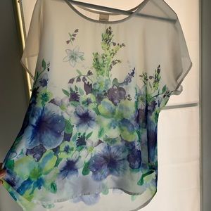 Boho Sheer Floral Blouse